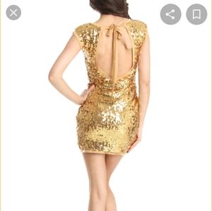 BLQ MKT Rose Gold Sequin sheath dress - NWT